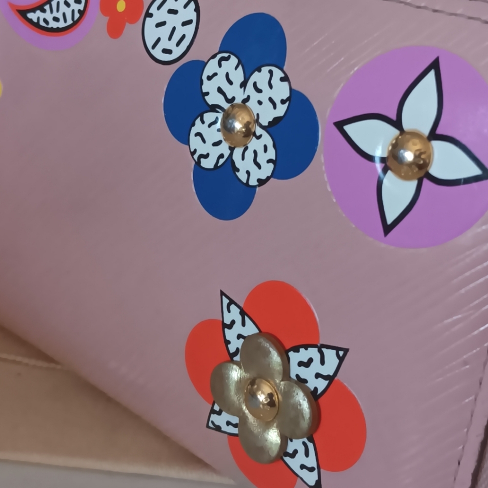 LOUIS VUITTON ✨️ Pink Epi Blooming Flowers Zippy Wallet Rose Ballerine - Picture 6 of 16